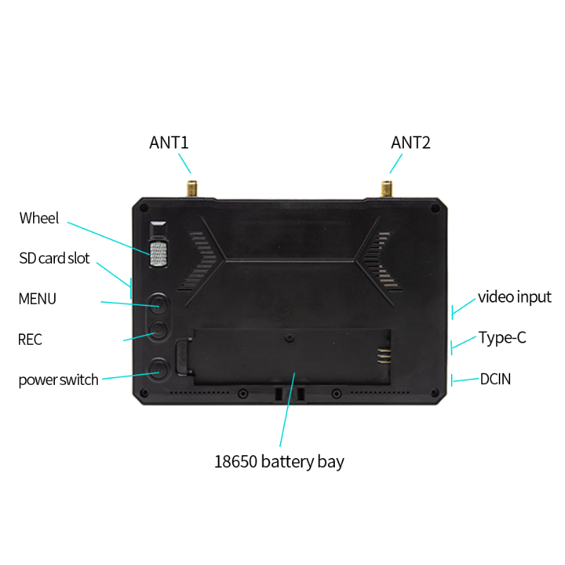 SKYZONE M5 60FPS DVR 5 Inch FPV Monitor SKYZONE M5 60FPS DVR 5 Inch FPV Monitor